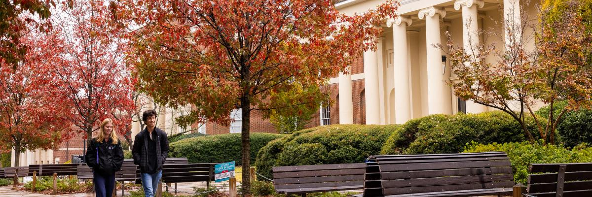 Brooks Hall Fall Rain